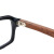 佐川藤井 眼镜 木质眼镜框架 复古手造 7484-01 亮黑