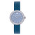 全球购 施华洛世奇Swarovski-Daytime石英蓝色皮带水晶质感女表