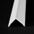 世角 纳米2.5厘米PVC护墙角 护角条 护墙角保护条 免打孔墙护角 收边条防撞条非亚克力 白色光面 1.5米