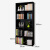 香可 书柜 书架 5层收纳柜加宽加大 黑胡桃色XK-SG1601-2