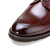 金利来（goldlion）男鞋 正装鞋商务鞋轻便舒适柔软皮鞋255430705CAA-浅棕色-38码