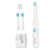 严迪（YANDY）EB01A 洁柔声波电动牙刷 （欧盟认证 全身防水 无线充电 配赠刷头x2）