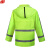 谋福 成人户外男女式分体荧光绿交通安全反光雨衣套装 YGL05 XL 170