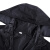 厚创 可印字连体雨衣加长款荷叶式防雨服反光雨衣单人成人风衣雨衣 黑色 M码（165-170cm）