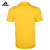 阿迪达斯adidas 运动休闲服 短袖T恤 羽毛球服 S27884 黄色 XL码