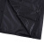 厚创 可印字连体雨衣加长款荷叶式防雨服反光雨衣单人成人风衣雨衣 黑色 M码（165-170cm）