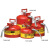 杰斯瑞特（JUSTRITE）7225130Z 9.5升红色钢制安全罐，带软管