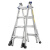 稳耐 家用梯 伸缩多功能铝合金梯加厚折叠人字梯MTC-26CN工业带轮梯子进口品牌