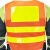 林盾（LINDUN）建筑施工反光背心安全反光马甲工程室外作业防护服渔网反光衣服 橘网晶格黄