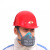 打磨装修煤矿防尘口罩 男透气防灰尘 工业粉尘可清洗面具 可换过 1501蓝色口罩 口罩+10片N95过滤棉