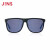 JINS睛姿新款男士板材时尚方框太阳镜墨镜防紫外线MCF18S987 58海军蓝