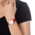 Folli Follie芙丽芙丽 女士手表红色简约时尚镀玫瑰金牛皮石英手表WF16R013S
