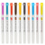斑马牌（ZEBRA）新色淡色系列双头荧光笔标记笔记号wkt7 圣诞金/MMGO 1支装