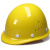 林盾 LINDUN建筑施工 高强度ABS安全帽工地防砸帽高强度透气矿工帽 劳保 电力 工程 黄色 均码 玻钢型（1顶）
