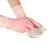 妙洁双色光里手套手掌加厚耐用结实使用乳胶橡胶手套家务手套洗碗 一双 L大号