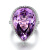 米莱珠宝19.17克拉紫水晶戒指 18K金镶嵌1.05克拉钻 彩色宝石 15个工作日高级定制