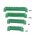 天旭 桥型接线排 接线端子排 配电箱地排 接地铜排8*12 绿色壳 20个 10孔地排
