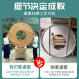 襄睿不锈钢柴火灶柴火鸡灶台农村家用灶烧柴大铁锅灶台移动地锅带桌子 1.47米【60锅】+转盘+涮烤一体