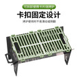 蝶烤香烧烤炉烤架户外家用小型便携碳烤烤鱼烤串折叠可拆卸卡片炉 大号配网