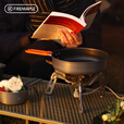 火枫盛宴人套锅户外单人多人折叠便携式套锅不粘锅煎盘 盛宴折叠煎锅