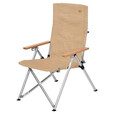原始人户外折叠椅躺椅露营高背海狗椅午休椅钓鱼沙滩椅航空铝便携 【卡其】铝合金坐躺两用椅*2