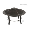 饷亨辰梦户外露营篝火盆取暖火盆超大号火炉家庭烧烤烤火盆农家乐新款 无网罩一套(火盆+架子+底网+火