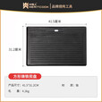 meritcook铸铁煎盘 牛扒羊排煎盘 补铁条纹平底煎锅不粘生铁无涂层 方形铸铁煎盘