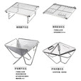 CAMPINGMOON柯曼不锈钢焚火台加大加厚型金属烧烤炉折叠烤肉炉碳烧烤架 X-MINIPRO重型篝火台  适合2-3人