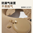 牧高笛（MOBIGARDEN）按压式U型枕 户外露营充气u型枕睡枕便携旅游按压式气枕 暖沙色