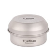 Ti artisan 钛工匠户外纯钛酒精炉煮茶气化炉便携野营液体炉具便携野炊炉 不锈钢蝴蝶支架