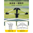 骆驼户外天幕帐篷一体防雨加厚便捷式折叠露营遮阳棚野营装备 173BA6B112A 黑胶 3-4人  奶酪色