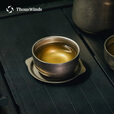 THOUS WINDS千风茶道茶具双层钛轻量旅行茶壶便携泡茶咖啡壶钛杯野营餐具套装 茶道双层钛茶具