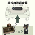 山扉 山扉 户外营地车 折叠小推车 公园露营车自驾游野餐车便携拉杆车 100L 无刹车 小号卡其色