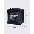 尚烤佳（Suncojia）户外淋浴袋可折叠太阳能热水袋野营便携野外旅行储水袋40L 黑色 