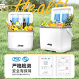 JEEP保温箱户外露营冰块冷藏车载冰桶商用摆摊钓鱼小型摆摊冰桶 5L保温箱卡其色