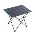CLS可折叠四方桌子户外野营铝合金餐桌自驾游旅行便携野餐烧烤桌子铝 黑色-中号