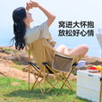 原始人（The Primitive）户外折叠椅露营椅子躺椅便携折叠月亮椅小凳子折叠凳钓鱼凳 加高经典款橄榄绿【头部可靠】