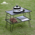 Campingmoon柯曼折叠桌T-235户外露营置物架网桌科曼 【T-235-2T+T-2308*2】2桌2板1包