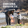 挪客Naturehike食品级圆形可折叠水桶便携式户外露营储水桶水盆 升级款奶白/20L