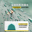 原始人帐篷户外六角野营加厚防雨露营装备全自动野外便携式帐篷 墨绿大号+防潮垫+野餐垫