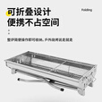 梦多福 烧烤架 烧烤炉家用户外烧烤架子折叠不锈钢烤炉 露营装备全套 顶配版+煎盘【超大号款】 常规款