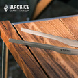 黑冰（BLACKICE） 黑冰户外多功能耐高温钛夹 轻量便携野餐烧烤夹 家用钛食物夹 钛色【Z7219G小号钛夹】