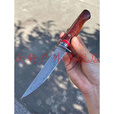 雨轩户外VG10大马士革钢刀高端定制飞鱼大马士革钢鱼刀蛇纹木大马直刀户外小刀收藏送礼刀具