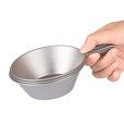 Ti artisan钛工匠户外纯钛雪拉碗野餐碗碟旅行野炊旅行便携装备家用钛碗单层 纯钛雪拉碗260ml【四只装】