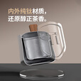 NatureHike挪客纯钛茶具套装户外茶具便携式泡茶器钛茶壶钛水杯双层隔热 冰晶银/礼盒装