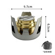 驴小贝户外野餐黄铜酒精炉轻巧耐久自驾游野餐固态液体酒精炉头便携炉具 灰色
