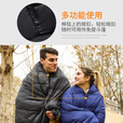 KingCamp户外睡毯午休毯子办公室成人单人露营毯春秋睡毯旅行防寒酒店隔脏 加厚款灰色