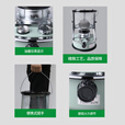 藤次郎煤油取暖炉R95 日式高端露营取暖设备神器帐篷冰钓不插电式供暖炉 军绿色取暖炉+配件套装