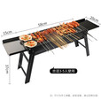 杰米仕（JMISI） 户外烧烤架子便携式烧烤架带炭槽木炭烧烤炉子家用烤肉架碳烤炉 套餐二：带侧板烤炉8件套