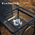 黑鹿（BLACKDEER） 户外移动厨房铝合金便携折叠桌露营野营烧烤铁网桌野餐野炊桌椅 天牛桌90全套